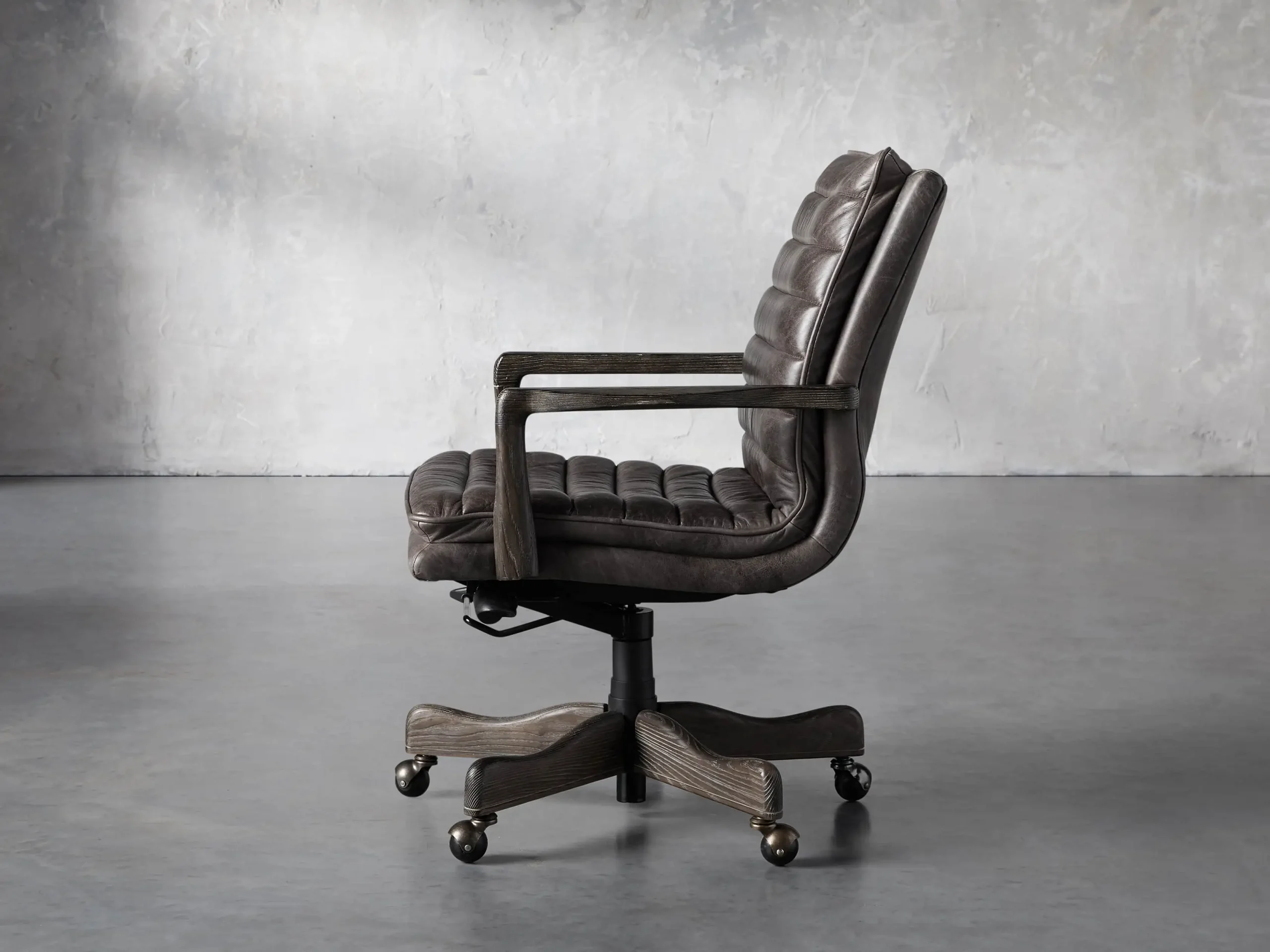 Cedrick Leather Desk Chair - Image 4