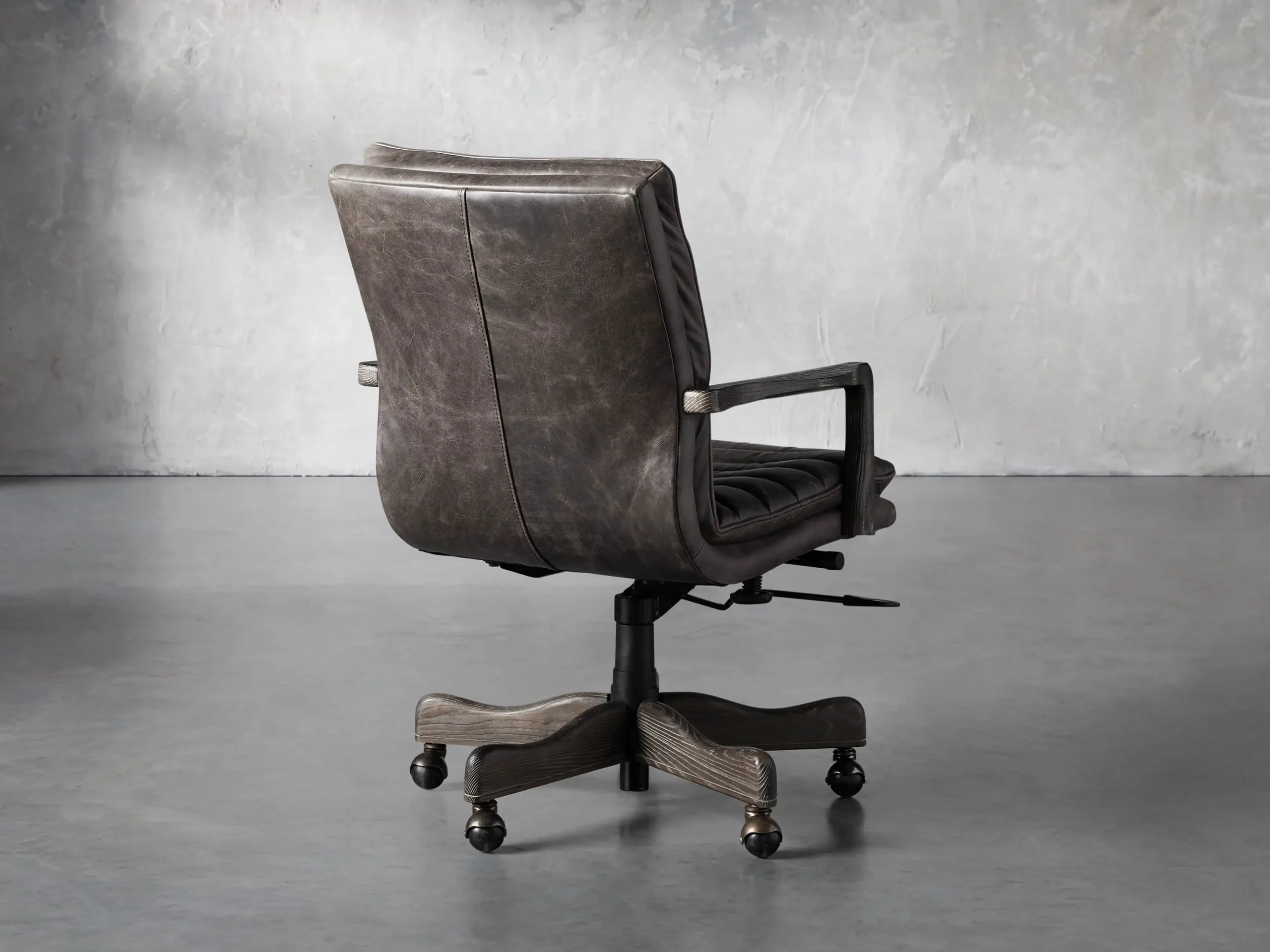 Cedrick Leather Desk Chair - Image 5