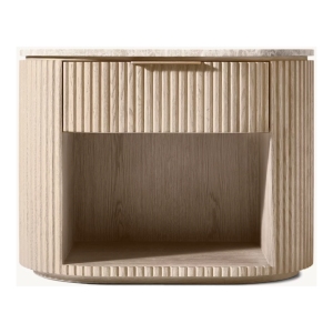 Byron Emperador Open Nightstand