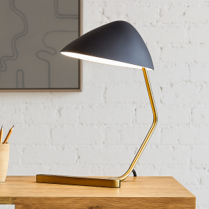 Curvilinear Mid-Century Table Lamp (20")